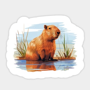 I Love Capybaras Sticker